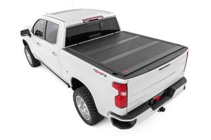 Chevrolet Silverado 1500 Hard Low-Profile Bed Cover - Rough Country - Tri-Fold - '19-'24
